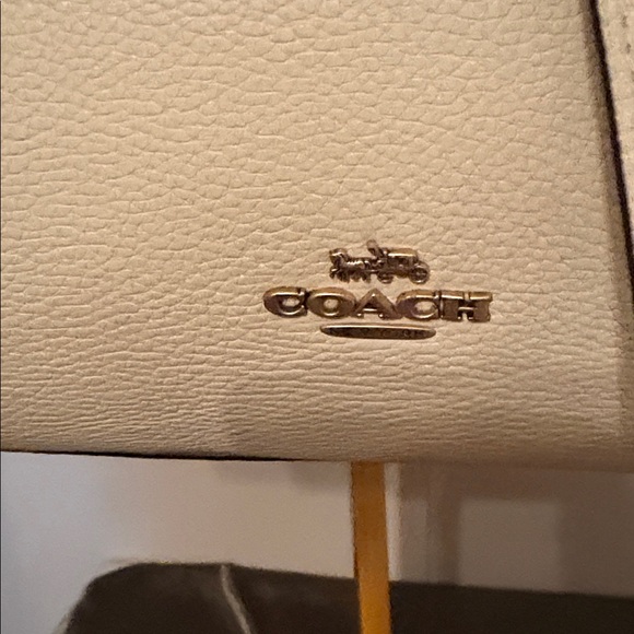 Coach Cream Elise Satchel in polished pebbled Leather E222-79316 - Picture 2 of 16